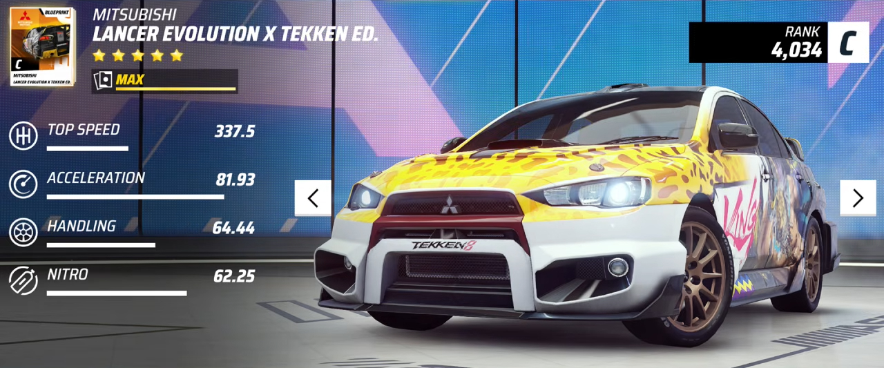 Mitsubishi Lancer Evolution X Tekken Ed.