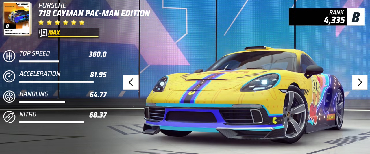 Porsche 718 Cayman Pac-Man Edition